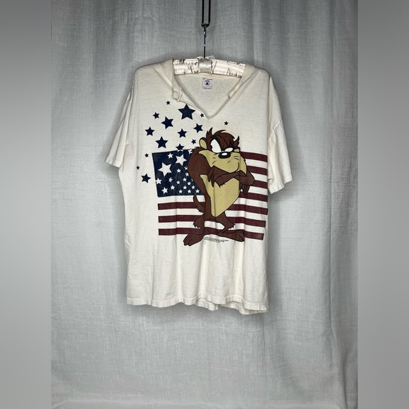 Delta Other - DELTA TAS THE TASMANIAN DEVIL VTG TEE TSHIRT XL USA Looney Tunes